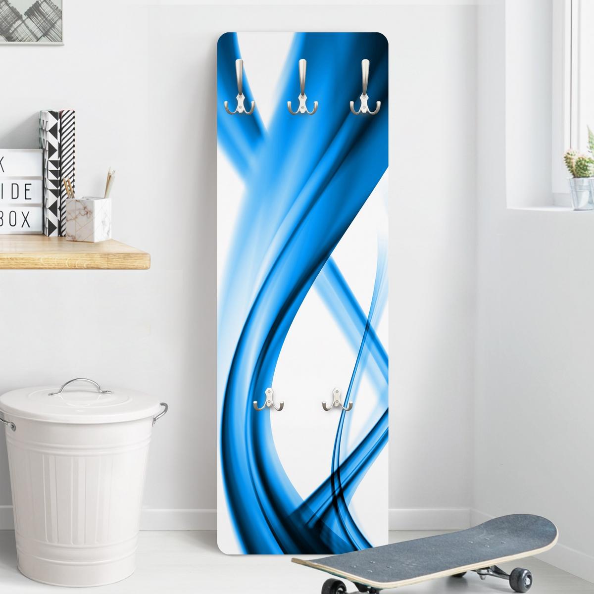 WANDGARDEROBE - Blue Element 34/105 cm - Blau, Holzwerkstoff (34/105/1.6cm) - Bilderwelten
