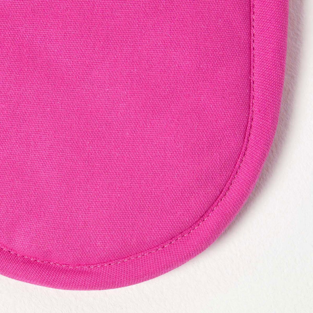 DOPPEL-OFENHANDSCHUH Bunte Punkte 18/84 cm, Baumwolle wattiert - Pink, Textil (18/84cm) - Homescapes