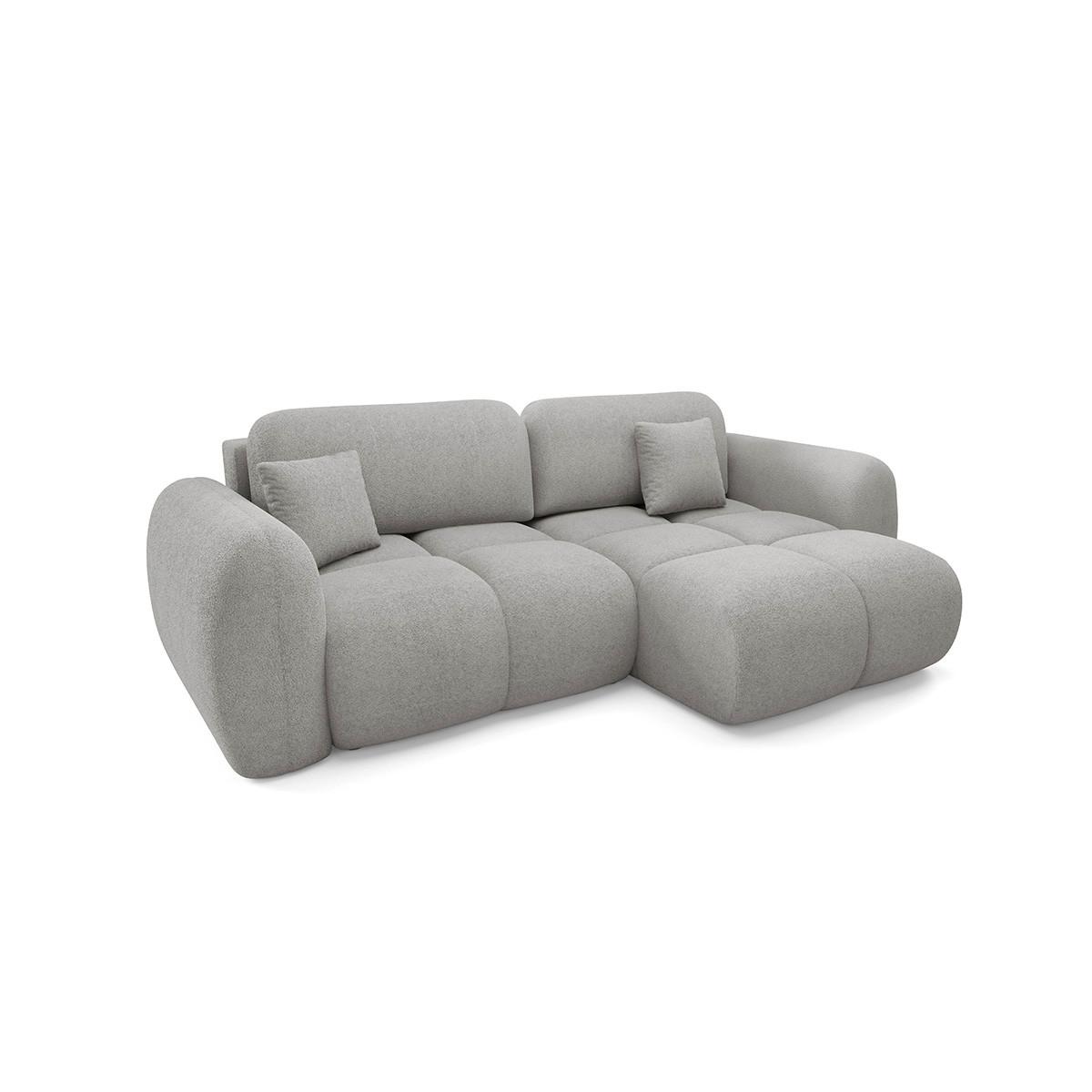 ECKSOFA Livio 3 Sitzplätze Hellgrau - Hellgrau, Holz (270/165cm) - Petits-meubles