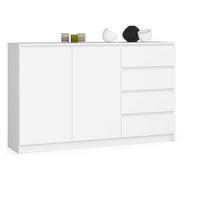KOMMODE Weiß 99/160/40 - Weiß, Holzwerkstoff (160/99/40cm) - RAUMHIRSCH FURNITURE
