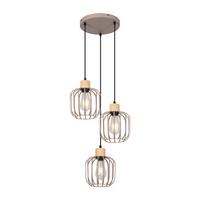 PENDELLEUCHTE Sythveth 25/18/145 cm - Grau, Holz/Metall (25/18/145cm) - ZMH