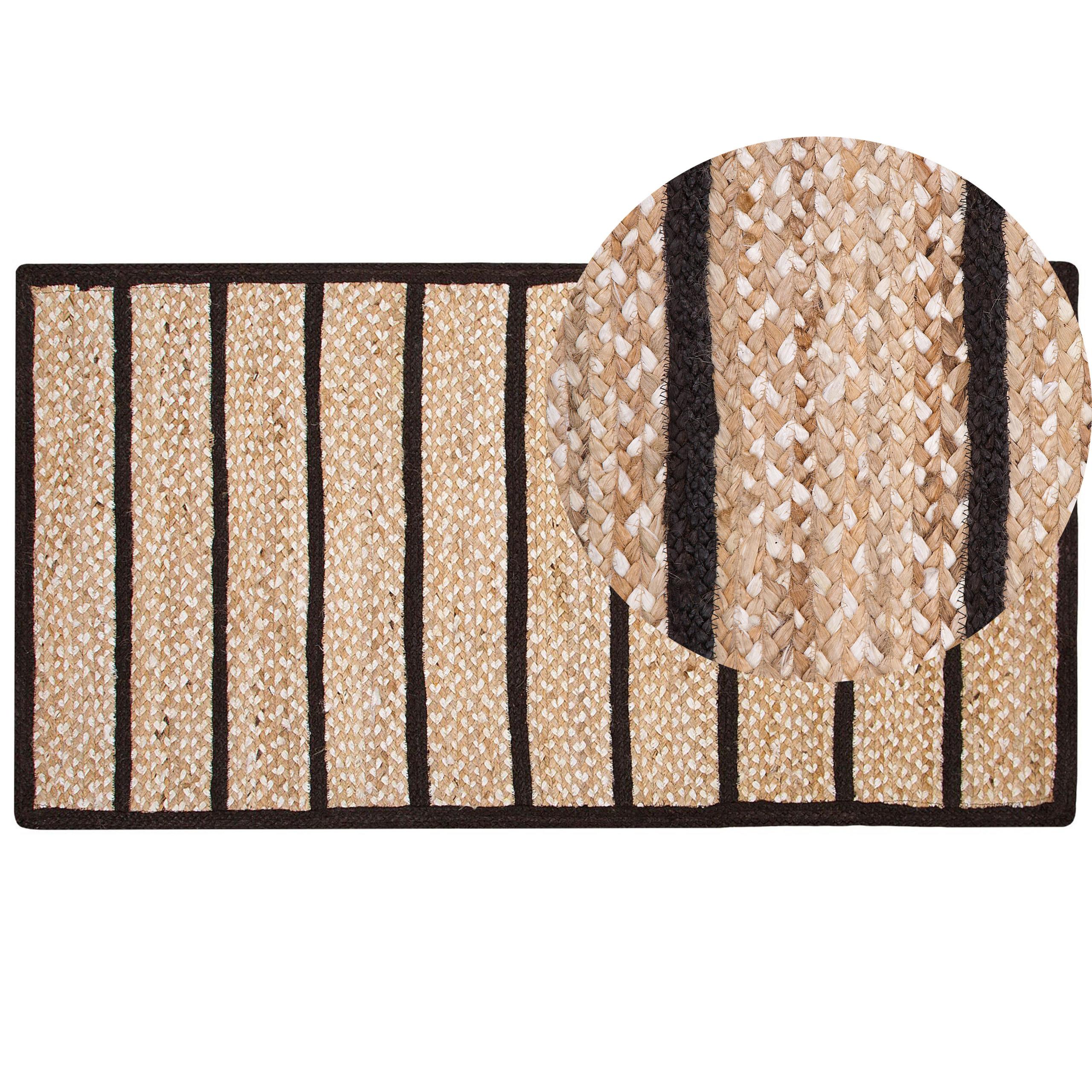 KURZFLOR-TEPPICH Karadona 150/80 cm - Beige, Naturmaterialien (80/150cm) - Beliani