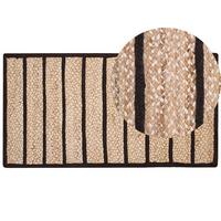 KURZFLOR-TEPPICH Karadona 150/80 cm - Beige, Naturmaterialien (80/150cm) - Beliani