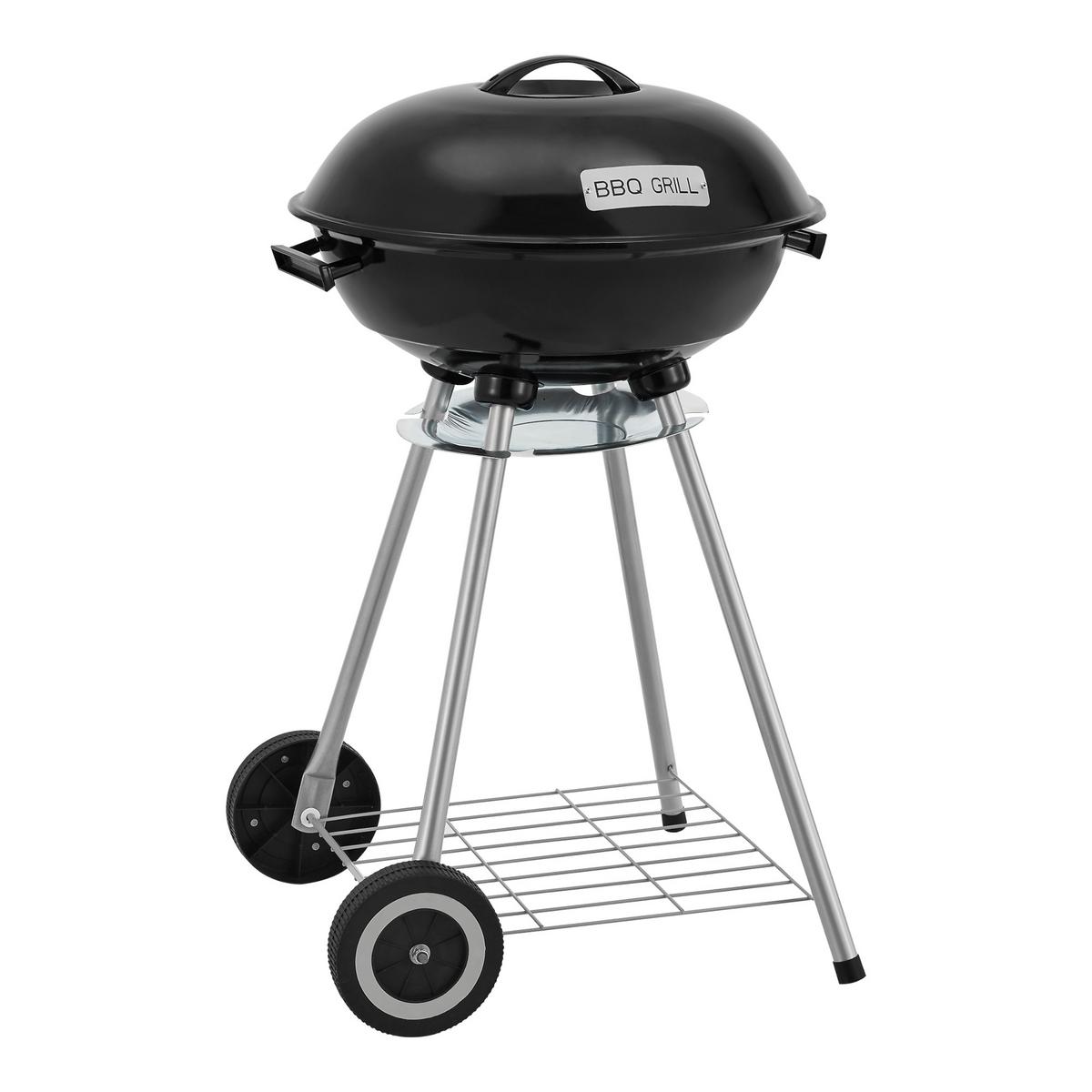 RUNDGRILL Apricena - Schwarz, Metall (48/80cm) - casa.pro