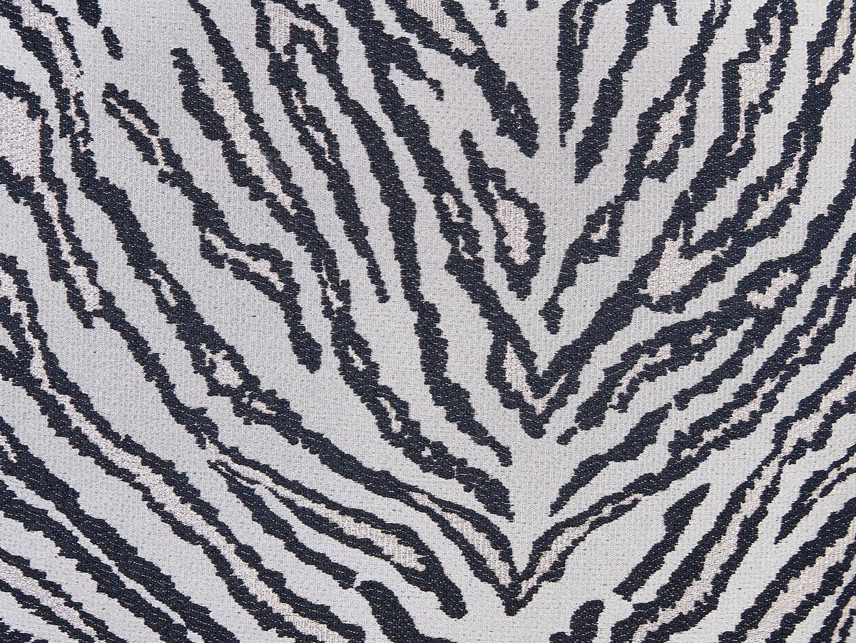 DEKOKISSEN 2er-Set Schwarz 45/45 cm Manetti - Schwarz, Textil (45/45cm) - Beliani