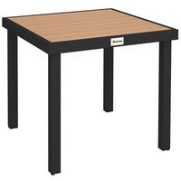 GARTENTISCH, Naturholz, Aluminium - Naturfarben, Metall (78/78/74cm) - Outsunny