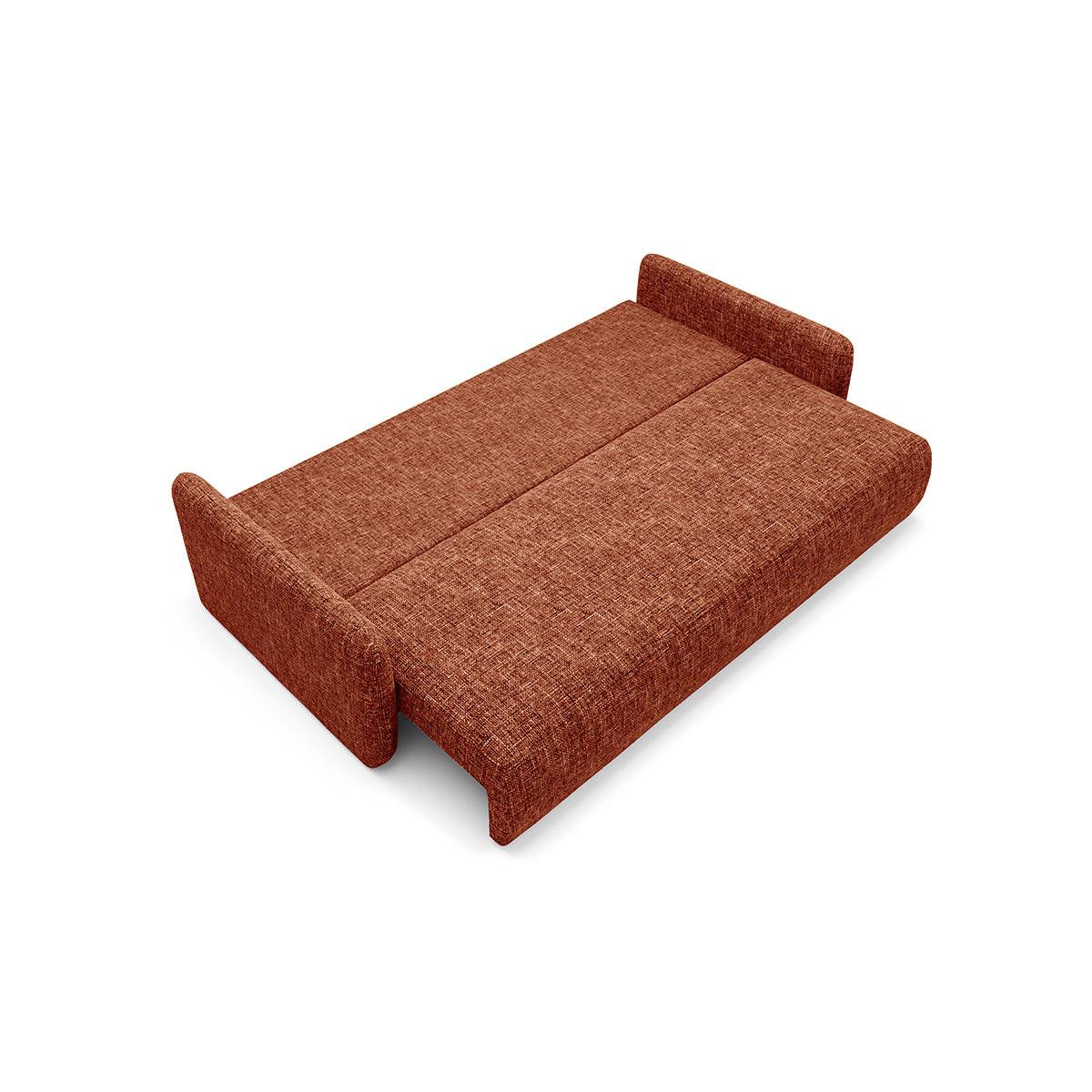 SOFA Lazarus 3 Sitzplätze Terracotta - Terracotta, Holz (217/86/102cm) - Petits-meubles