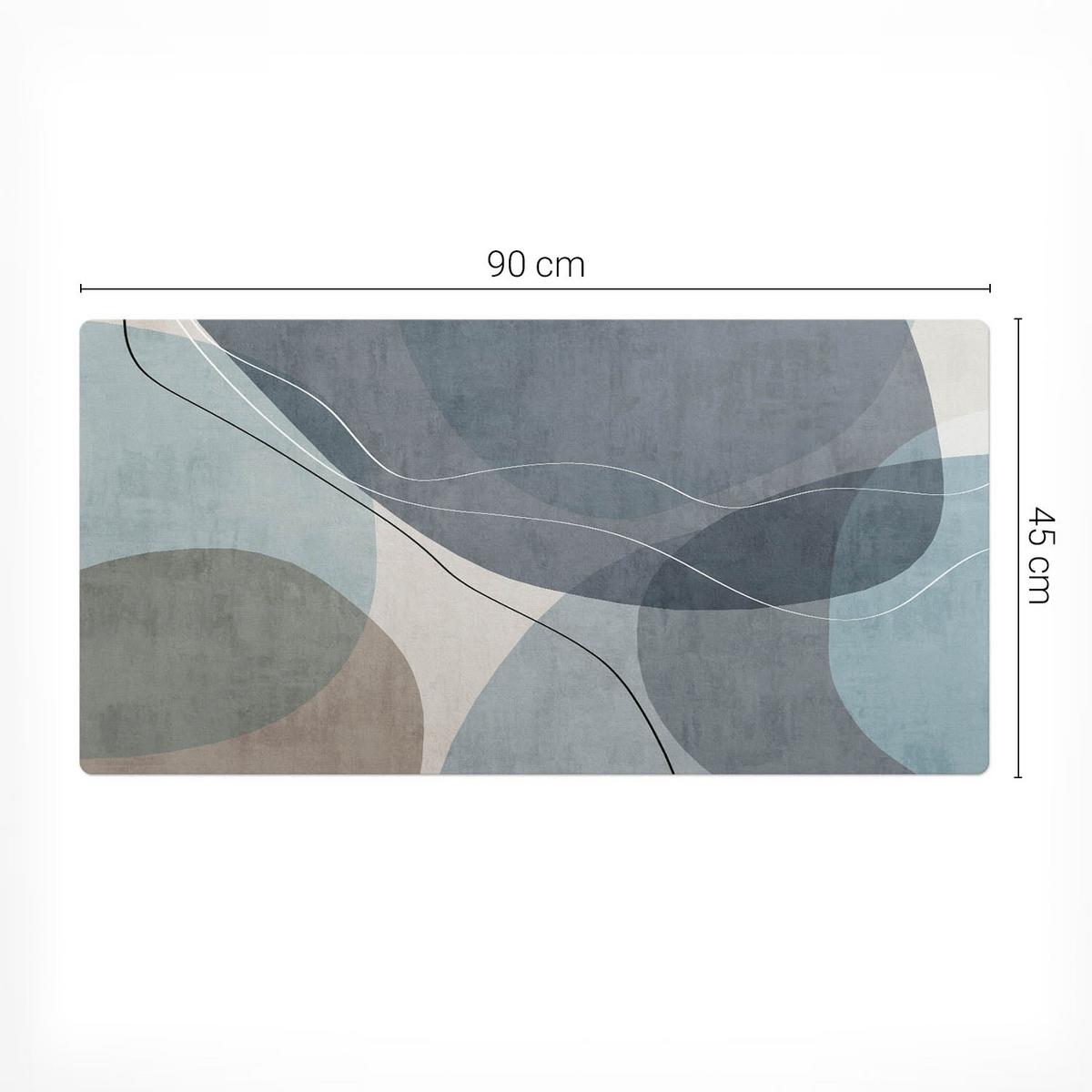SCHREIBTISCHUNTERLAGE 90x45 cm Blau - Dunkelblau, Kunststoff (90/45/1.6cm) - Wallfluent