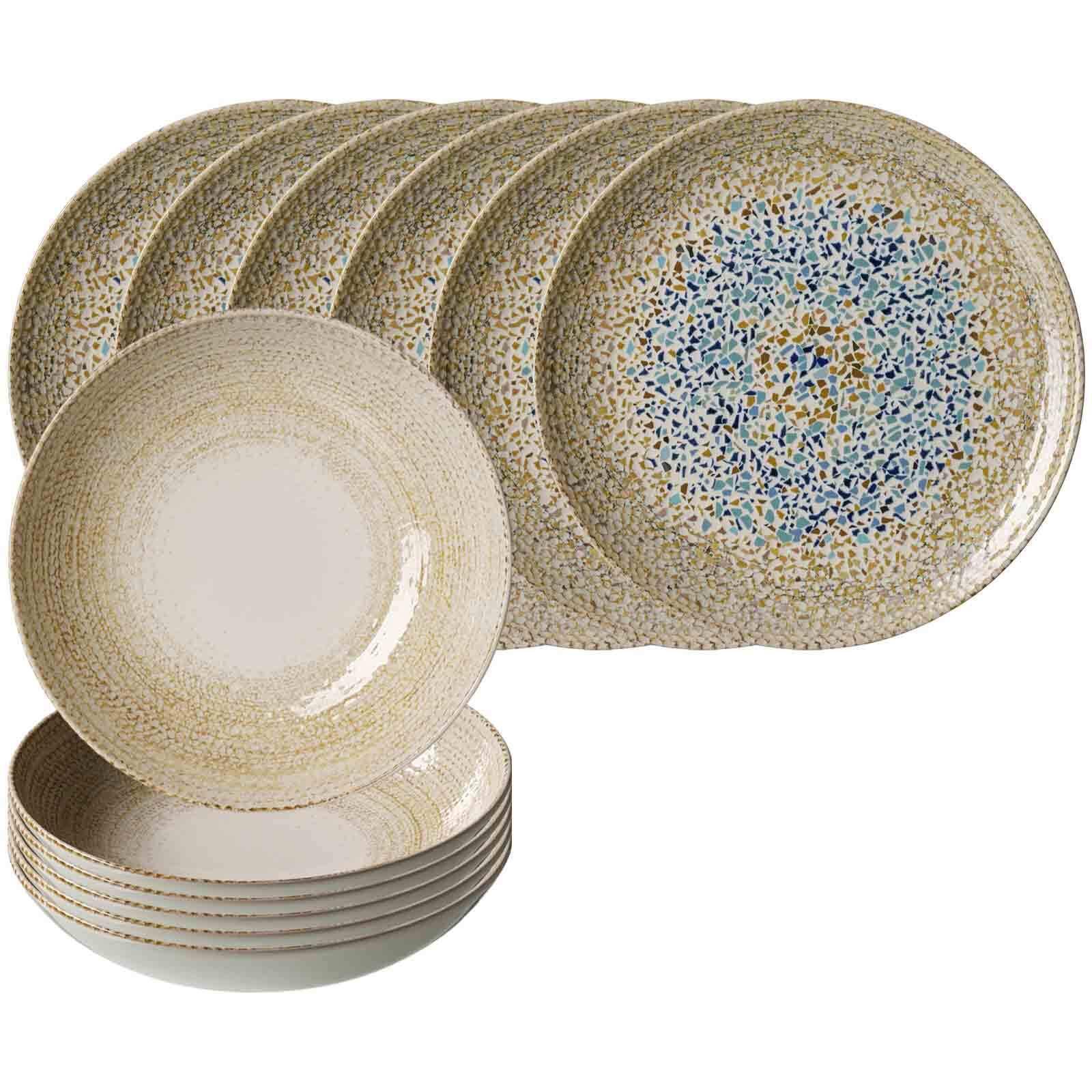 TAFELSERVICE Rimini beige 12-tlg. - Beige, Keramik (2/2/2cm) - Ritzenhoff Breker