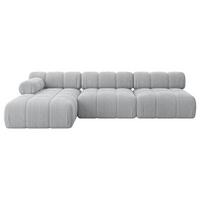 ECKSOFA modulares Sofa Razon-L2 - 285x160x70 cm Grau Cord - Grau, Holzwerkstoff/Textil (285/160cm) - ALTDECOR