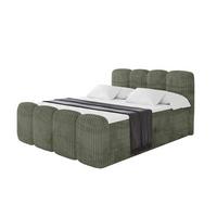 BOXBETT mit Matratze H4 und Lattenrost - NINA-Z - 120x200 cm - Olive - Olivgrün, Holzwerkstoff (120/200cm)