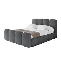 POLSTERBETT mit Bettkasten, Fußteil und Lattenrost, Boxbett ohne Matratze - KALA-Z 160x200 Dunkelgrau - Anthrazit, Holzwerkstoff/Textil (160/200cm) - ALTDECOR
