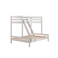 ETAGENBETT Kathrina 208x167x156 aus Massivholz in Weiß - Weiß, Holz - 58aufmkessel