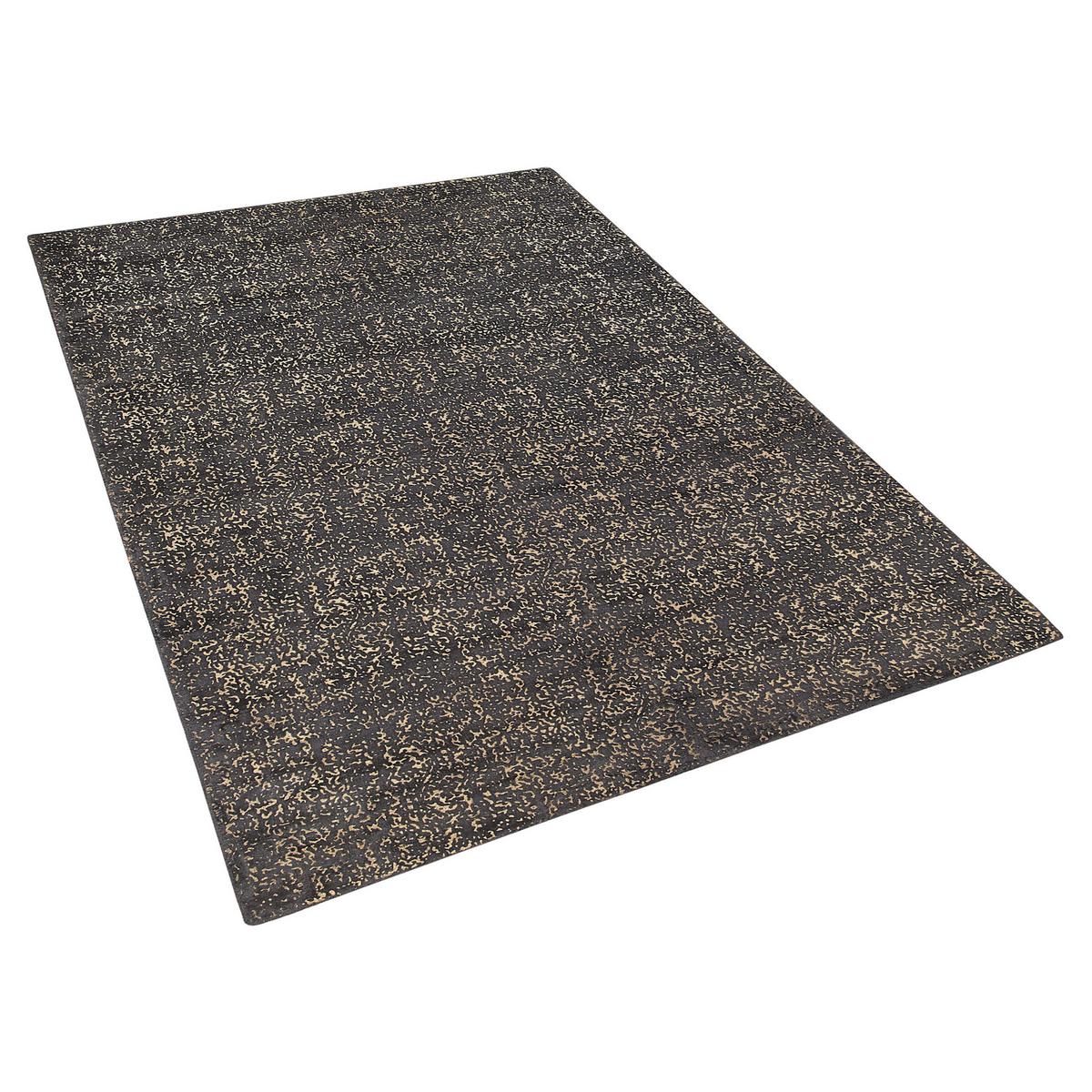 KURZFLOR-TEPPICH Esel 200/140 cm - Grau, Naturmaterialien (140/200cm) - Beliani