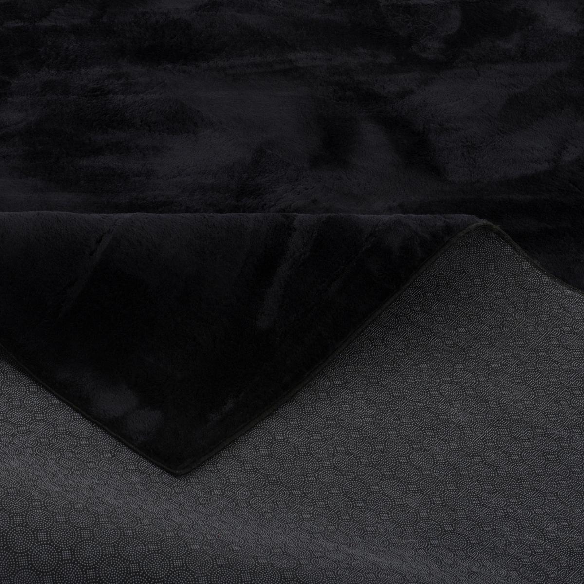 FELLTEPPICH SUPER SOFT PEARL - Schwarz, Textil (140/200cm) - Pergamon