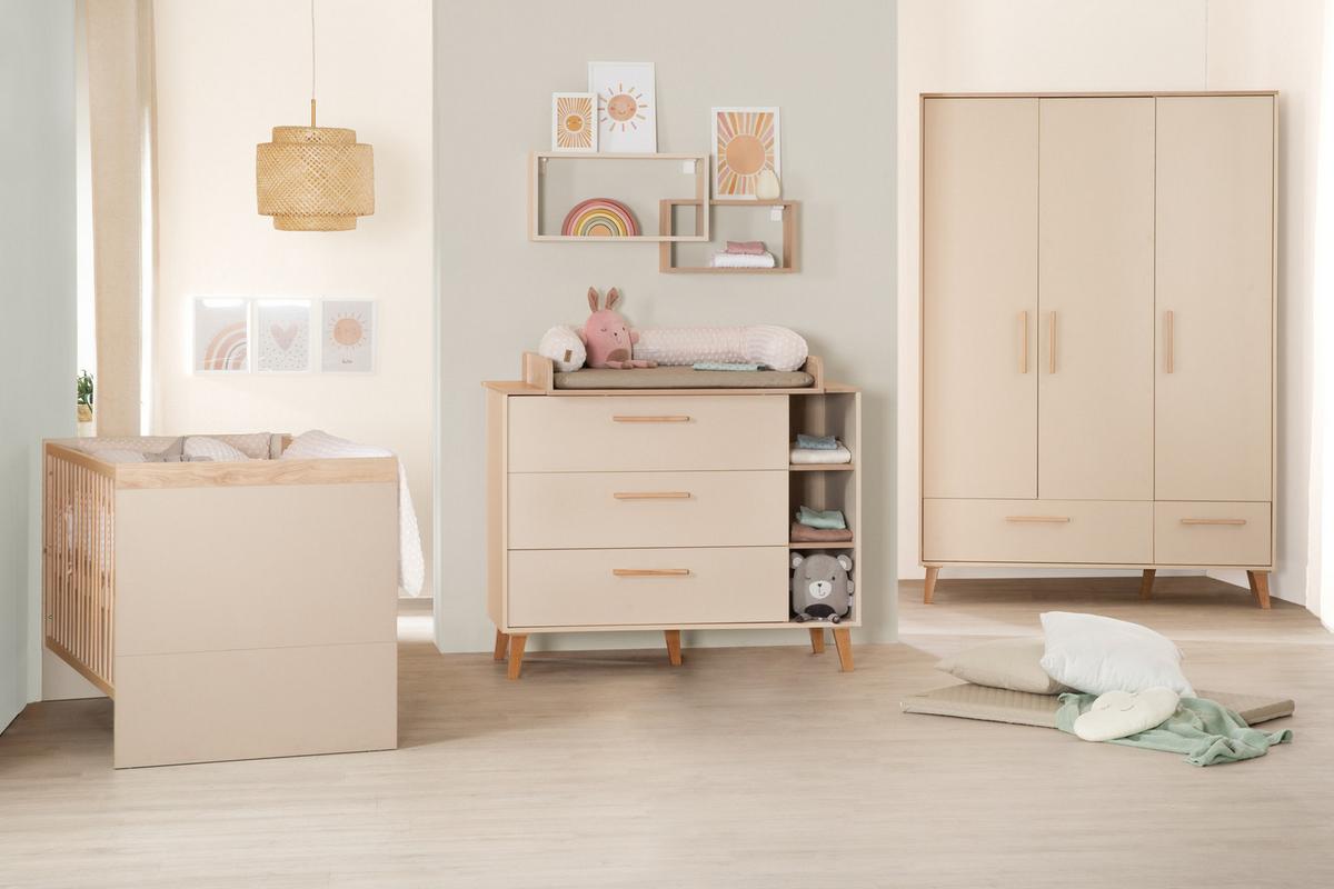 KOMBI-KINDERBETT 70 x 140 cm Jil - Kaschmir, Holz (70/140cm) - Roba