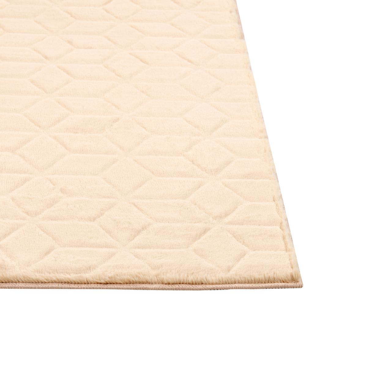 SHAGGY-KUNSTFELLTEPPICH Thatta 150/80 cm - Beige, Kunststoff (80/150cm) - Beliani