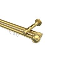 GARDINENSTANGE INNENLAUF Siteno Luino 520 cm (geteilt in 4 x 130 cm), 2-läufig, 20 mm Ø Messing-Optik - Messingfarben, Metall (520cm) - INTERDECO