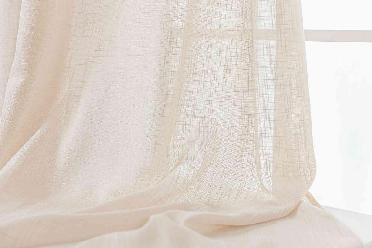 GARDINE SEOUL HxB 245x140 cm Beige - Beige, Textil (140/245cm) - Gardinenbox