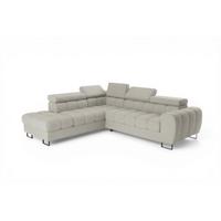 ECKSOFA Bastien Max Mit Schlaffunktion - Beige, Holzwerkstoff/Textil (225/260cm) - Fun Möbel