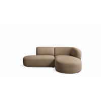 ECKSOFA Babette - Hellbraun, Holzwerkstoff/Textil (242/188cm) - Fun Möbel