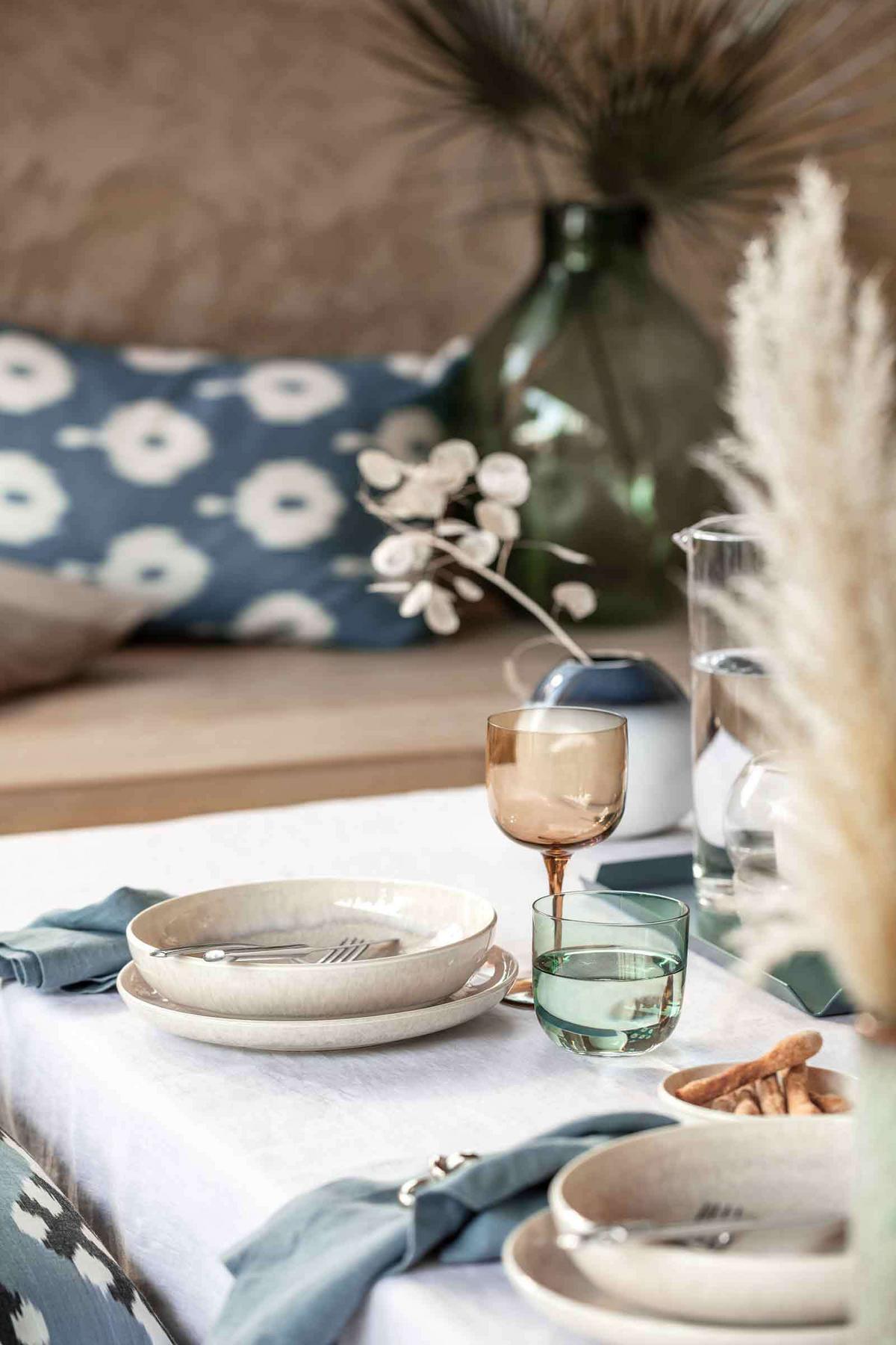 TAFEL-SET Perlemor Sand beige 4-tlg. - Beige, Keramik (28/22/38cm) - like.Villeroy & Boch