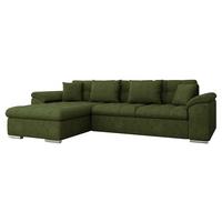 ECKSOFA Diana Premium, Seite: Links - Grün, Holz/Textil (280/160cm) - MIRJAN24