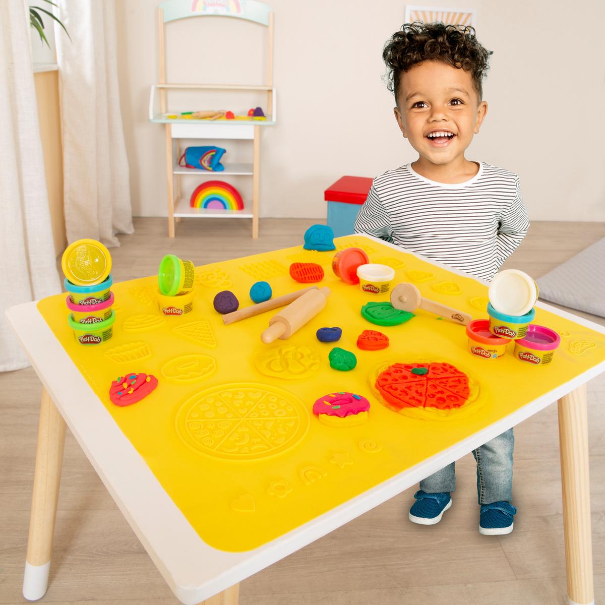 SPIELSET KNETE roba x Play-Doh Groß - Grau, Holz/Kunststoff (50/55/1cm) - Roba
