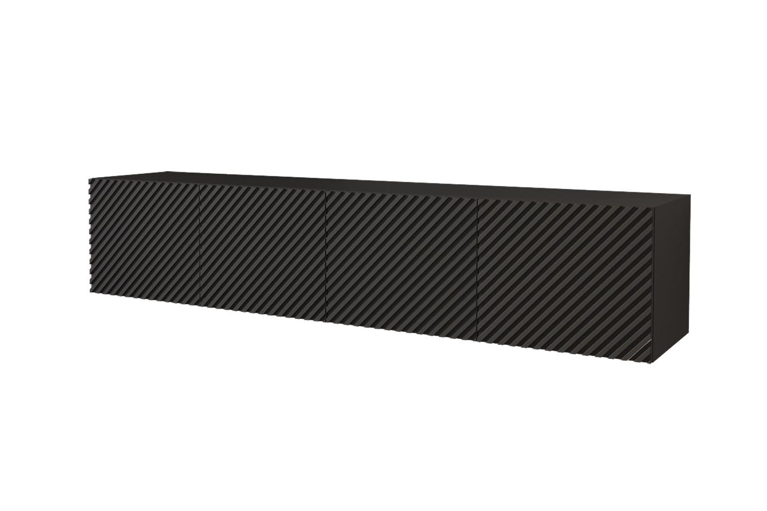 LOWBOARD ZENO-W 2x100x40x40 cm - Schwarz - Schwarz, Holzwerkstoff (200/40/40cm) - ALTDECOR