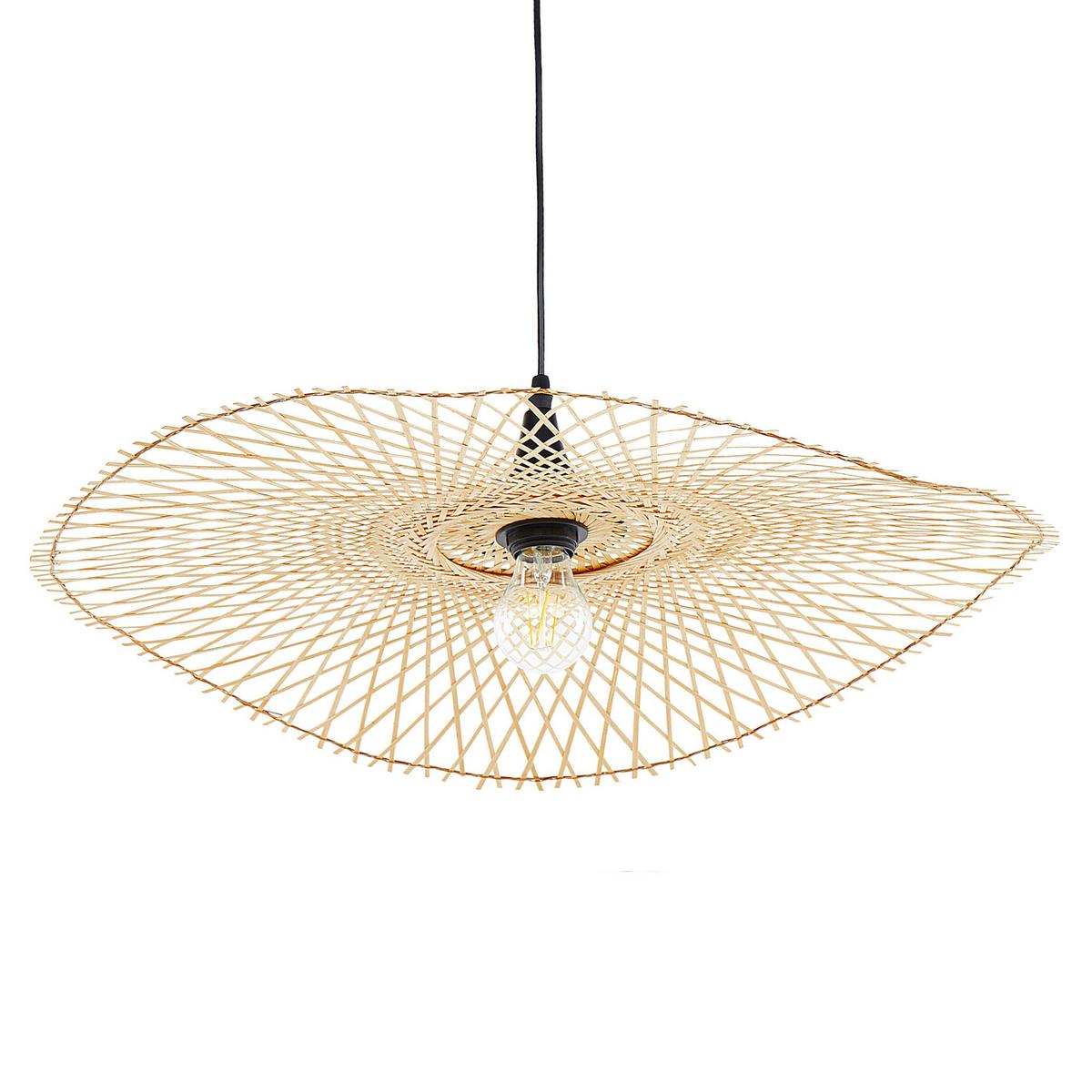 HÄNGELEUCHTE Floyd 62/62/128 cm - Hellbraun, Holz (62/62/128cm) - Beliani