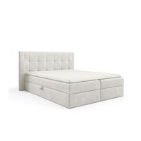 BOXBETT Martim Premium - Weiß, Holzwerkstoff/Textil (180/200cm) - Fun Möbel