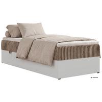 BOXBETT TRAVIT ZERO 90 90/200 - Braun Cord - Topper Visco - H3 - Schwarz/Braun, Kunststoff/Textil (90/200cm) - MKS