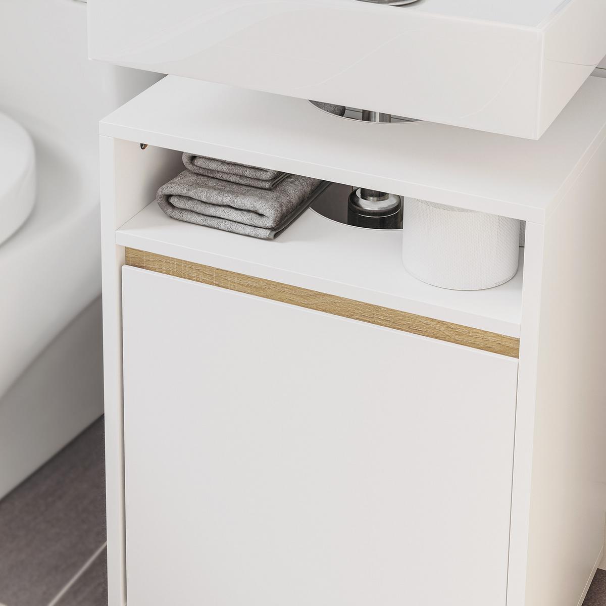 UNTERSCHRANK für Waschbecken BZR222-W - Ahornfarben, Fell (40/60/36cm) - SoBuy