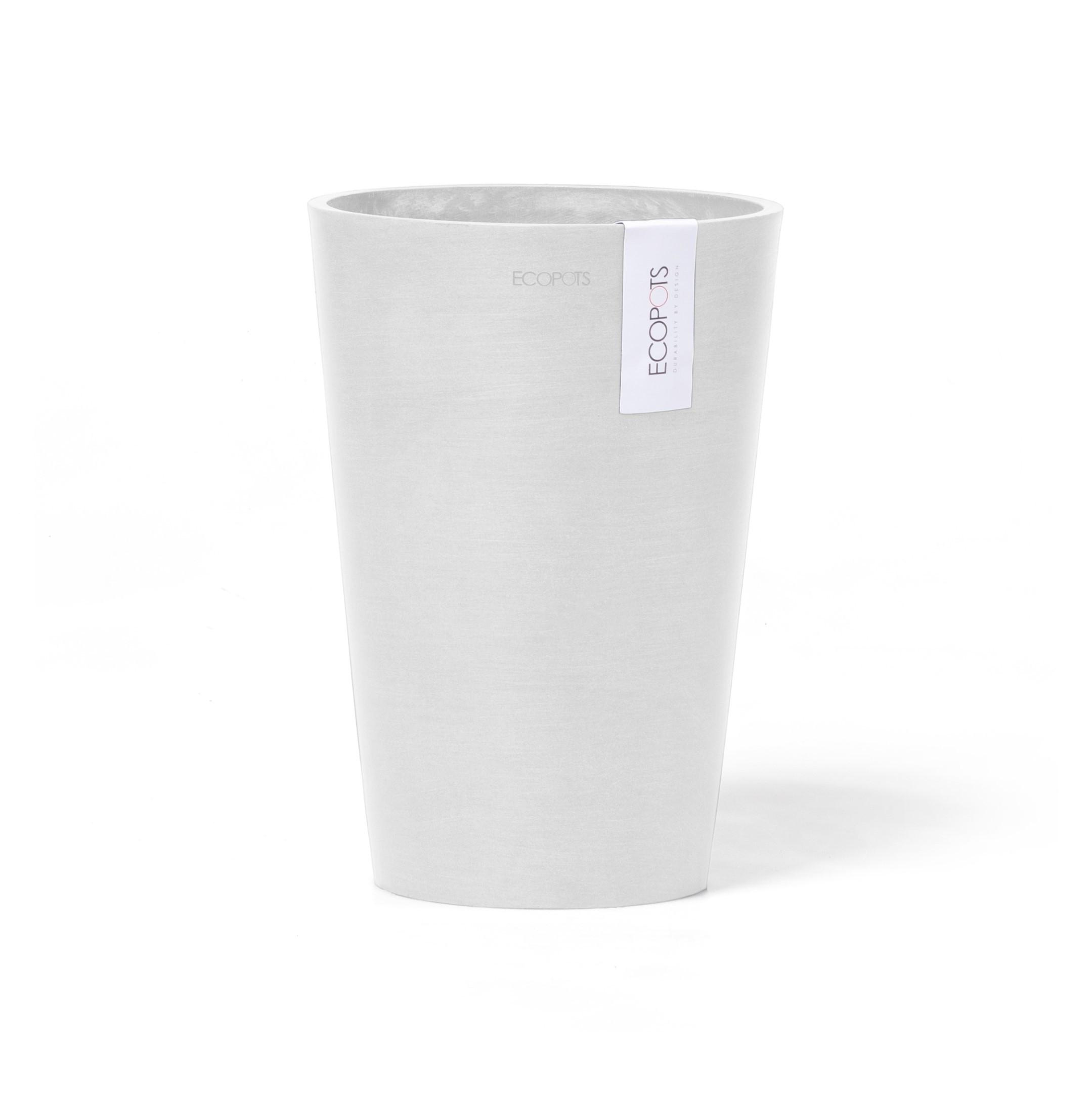 BLUMENTOPF Pisa 21,1/29,8 cm Weiß - Weiß, Kunststoff (21.1/29.8cm) - Ecopots
