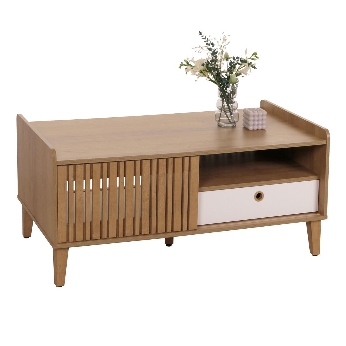 COUCHTISCH rechteckig Braun - Braun, Holz (59/114/52cm) - MCW