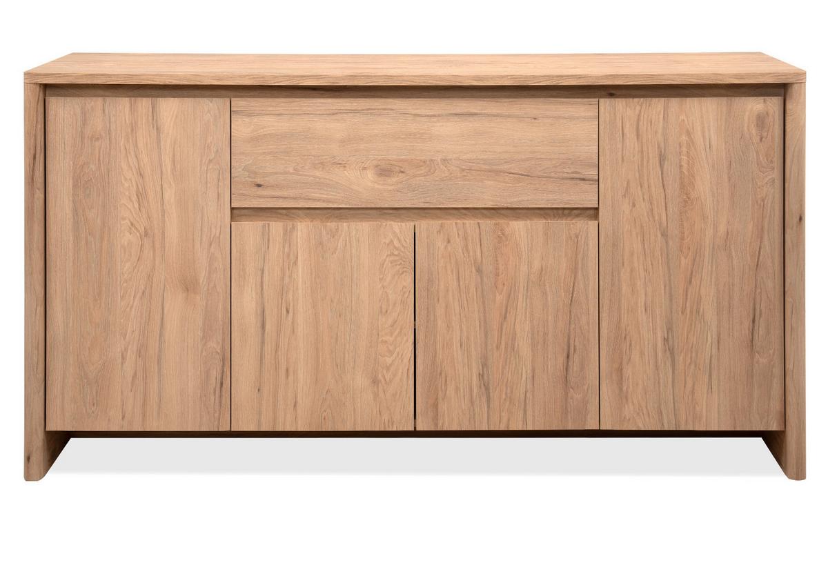 SIDEBOARD Hickory Walnuss 164 x 85 cm, Kommode mit viel Stauraum - Walnussfarben, Holzwerkstoff (164/85/40cm) - Furn.Design