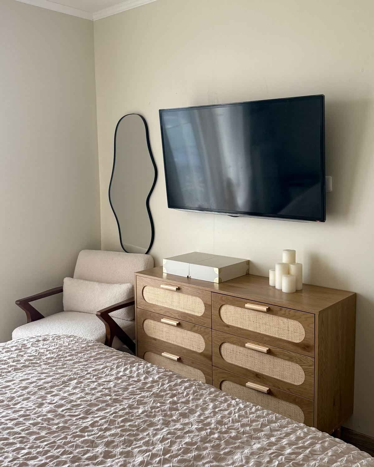 KOMMODE mit 6 Schubladen Hellbraun Costello - Hellbraun, Holzwerkstoff (120/78/40cm) - Beliani