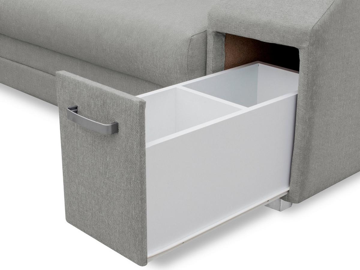 ECKSOFA Alvares, Seite: Links - Beige, Holz/Kunststoff (305/205cm) - MIRJAN24