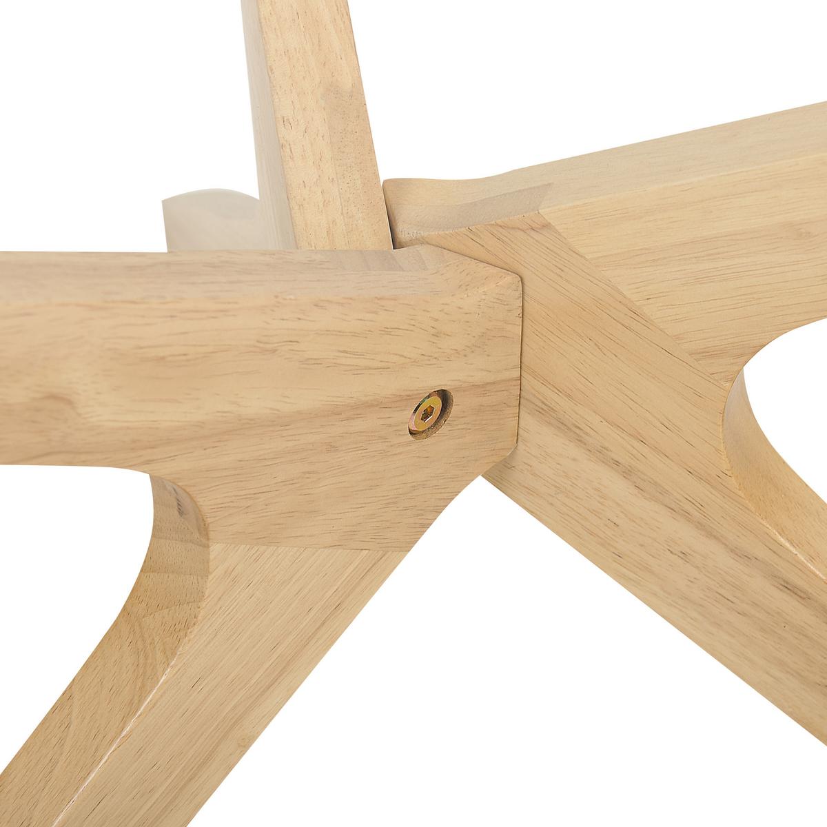 COUCHTISCH 2er-Set Rund Transparent, Hell Holz Valley 80/80 cm - Transparent, Glas (80/80/46cm) - Beliani