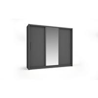 KLEIDERSCHRANK Graphit 248/22/62 - Graphitfarben, Holzwerkstoff (248/22/62cm) - RAUMHIRSCH FURNITURE