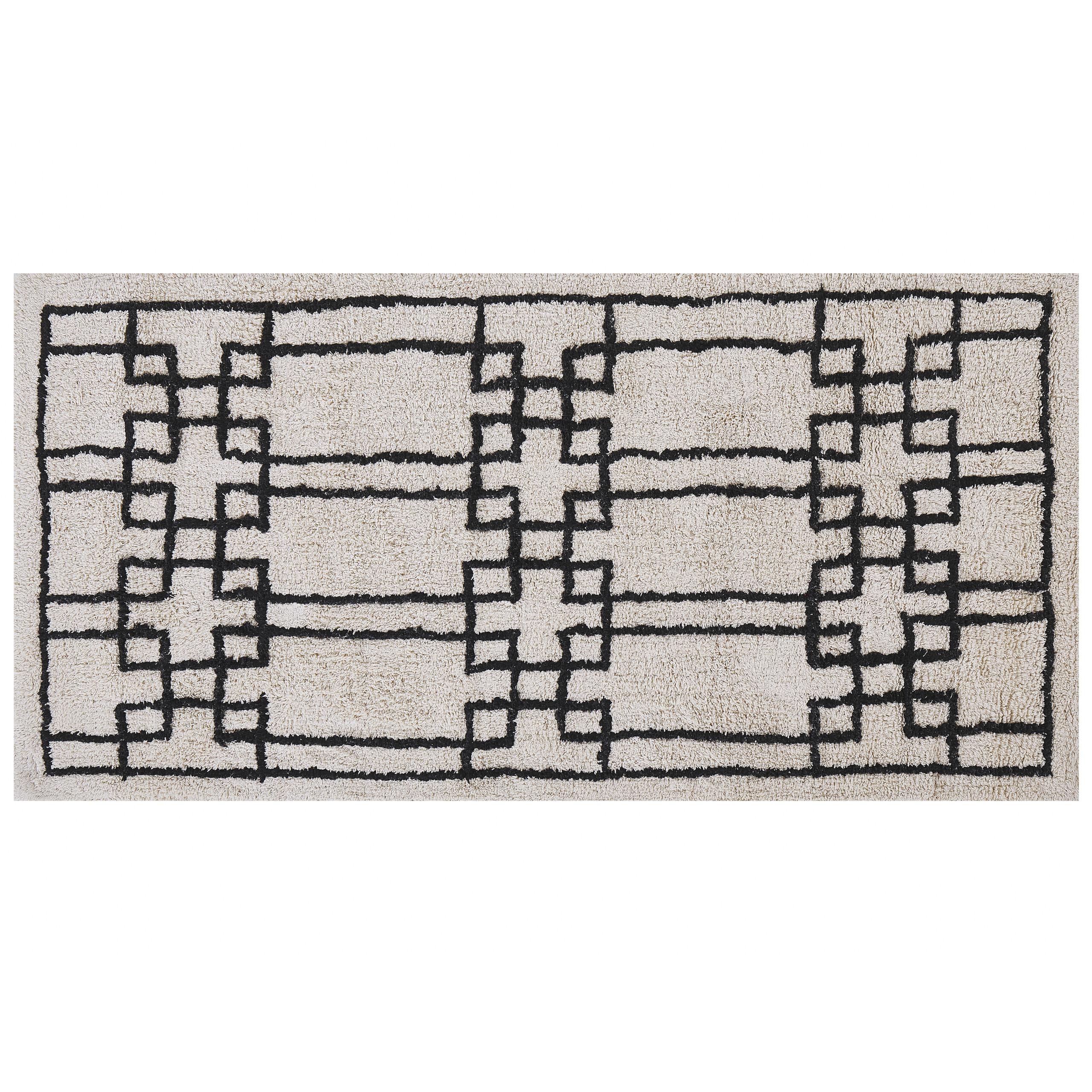 KURZFLOR-TEPPICH Turhal 150/80 cm - Beige, Textil (80/150cm) - Beliani