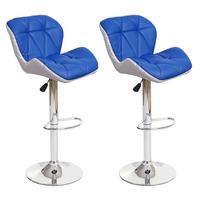 BARHOCKER Blau 2er-Set - Blau, Textil (44/106/49cm) - MCW
