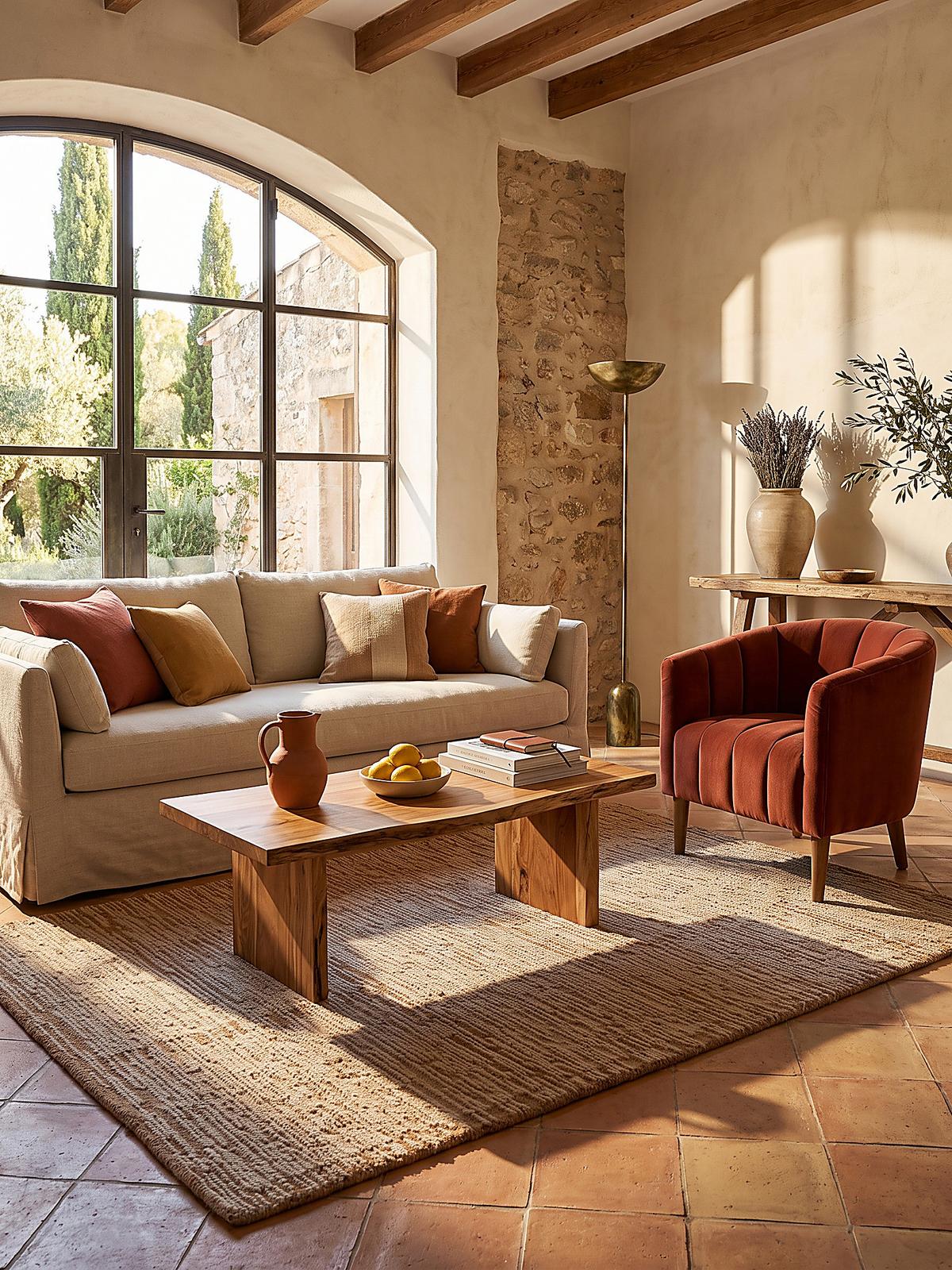 WOLLTEPPICH handgetuftet GANNEL, Blockdesign, Natur, 140 x 200 cm - Beige, Textil (140/200cm) - KADIMA DESIGN