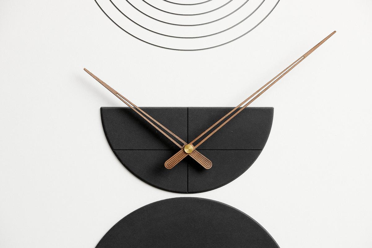 WANDUHR Design 35/60 cm - Weiß, Holzwerkstoff (3.6/60/1cm) - ONZENO