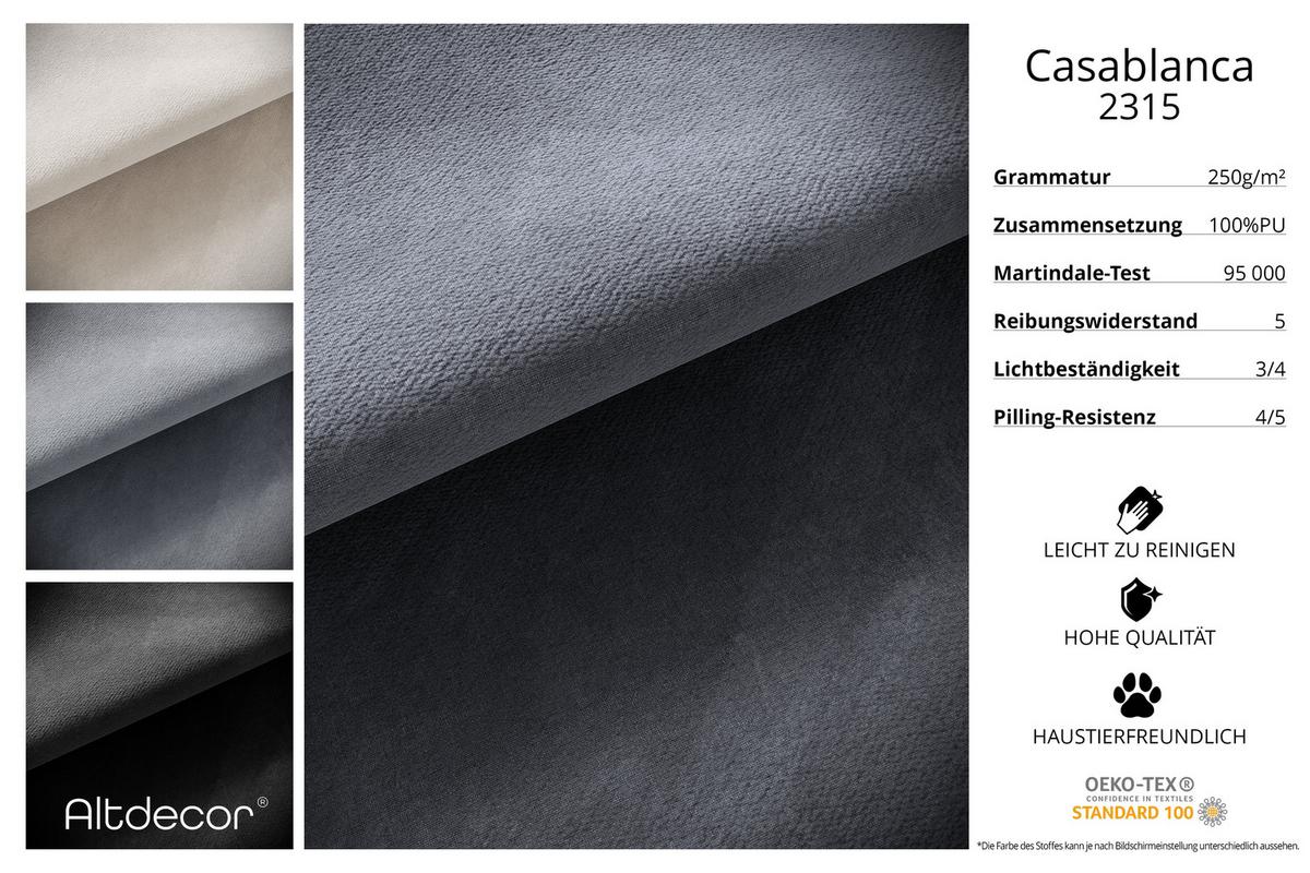 BOXBETT mit Matratze H4 und Lattenrost - SERENE - 140x200 - H4 - Dunkelgrau - Dunkelgrau, Holzwerkstoff (140/200cm) - ALTDECOR