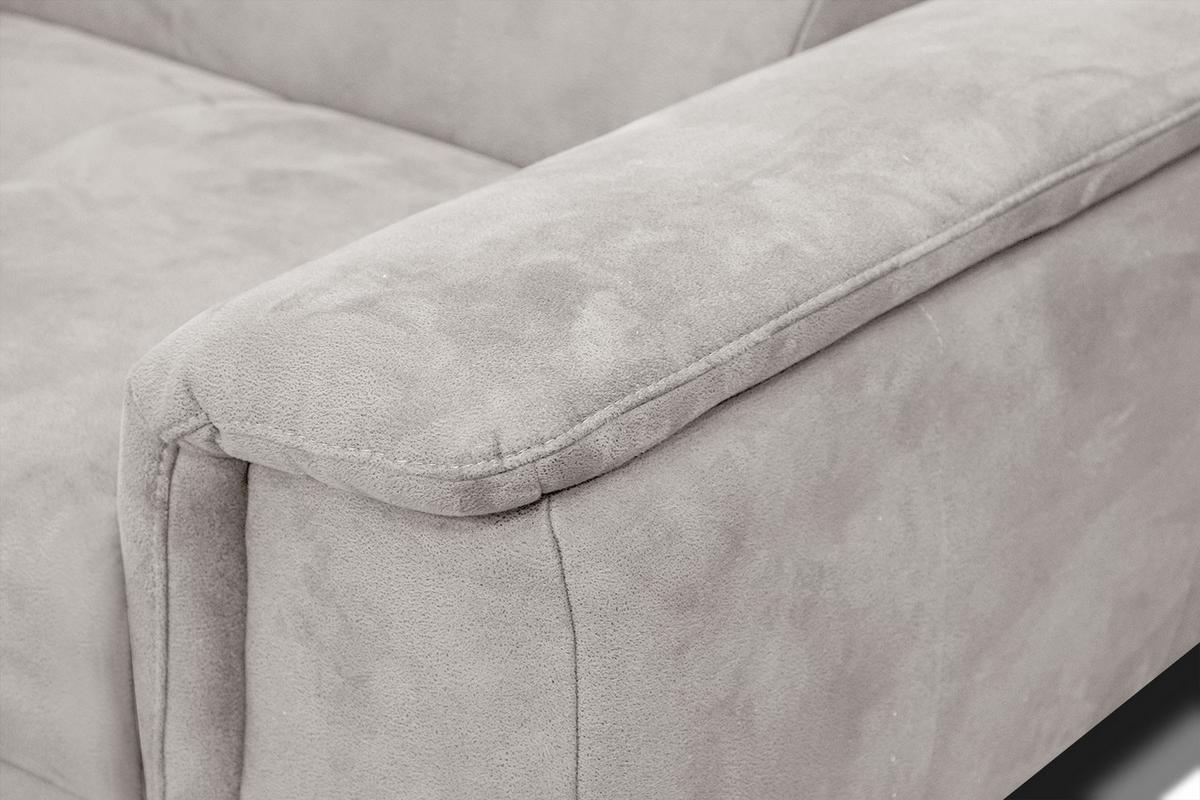 ECKSOFA FIERO 4-Sitzer, ecru - Ecru/Schwarz, Holzwerkstoff/Textil (158/269cm) - Wozimo