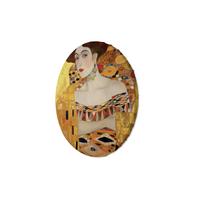 RUNDES BILD Gold 80/80 cm - Goldfarben, Textil (80/80cm) - KUNSTLOFT
