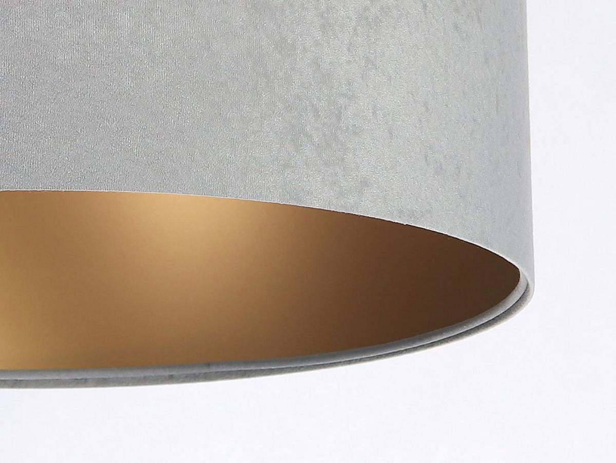 HÄNGELEUCHTE Grau 50/25 cm - Goldfarben/Grau, Kunststoff (50/0.8/25cm) - ONZENO