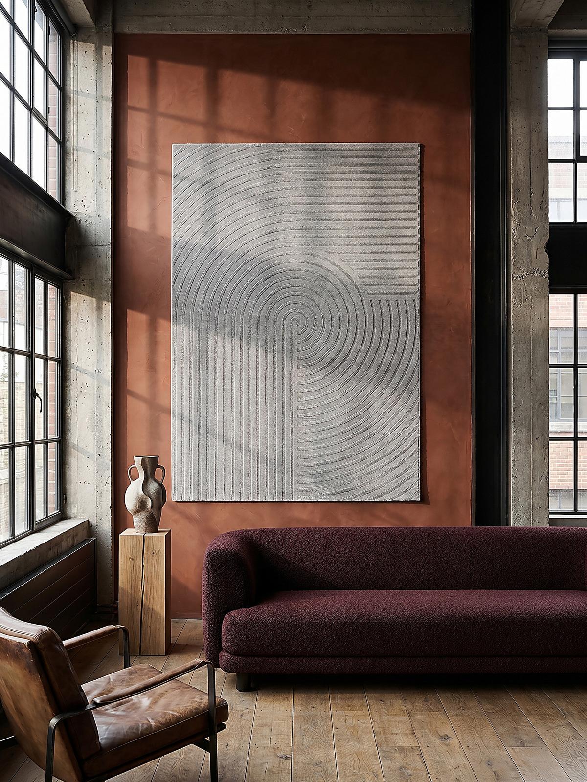 KURZFLORTEPPICH Geometrisch ERESMA Polyester Grau 140 x 200 cm - Grau, Textil (140/200cm) - KADIMA DESIGN