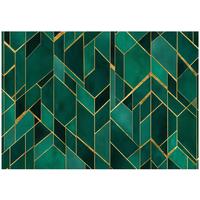 FOTOTAPETE Abstrakt Glamour Grün 250x175 cm - Multicolor, Papier (250/175cm) - Wallarena